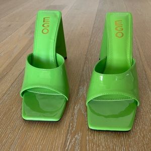 Womens neon green heels